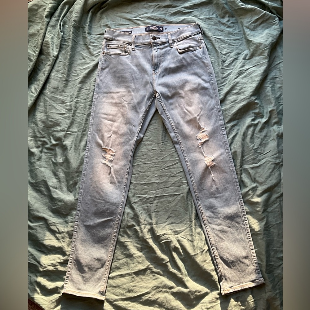 Hollister Men's Light Blue Skinny Jeans